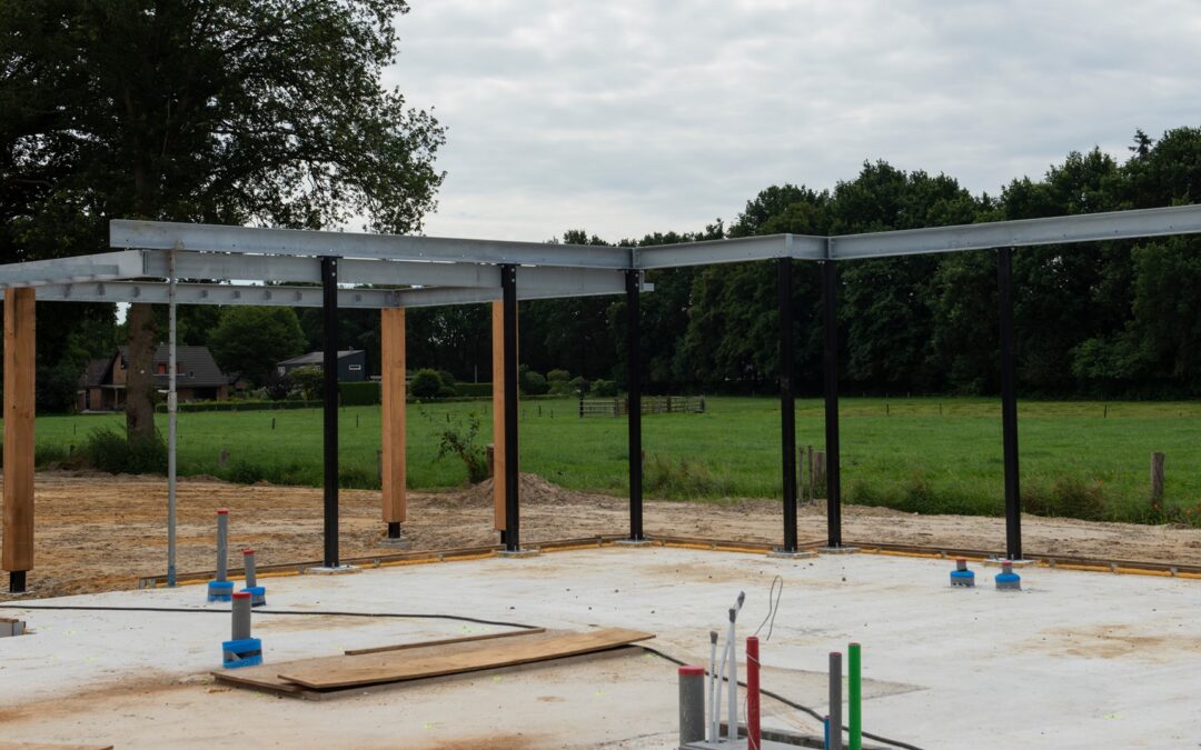 Staalconstructie geplaatst