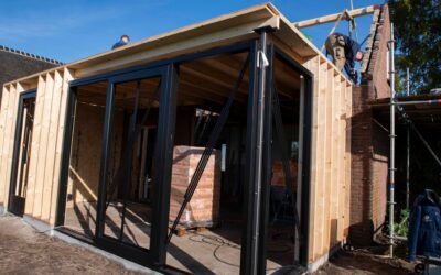 Aanbouw geplaatst en verbouwing boerderij
