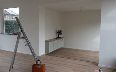 Vloer hoekwoning geïsoleerd